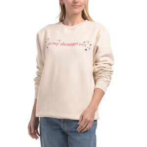 PACIFIC & CO Off White Showgirl Era Crew Neck Sweatshirt